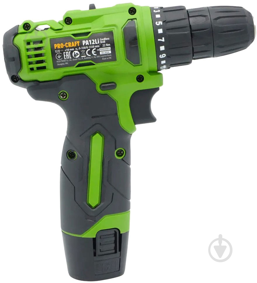 Шуруповерт акумуляторний ProCraft PA-12 Li COMPACT - фото 4