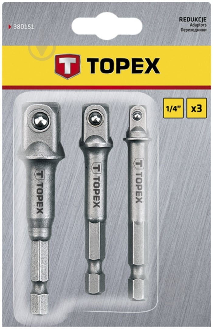 Переходник Topex   3 шт. 38D151 - фото 2