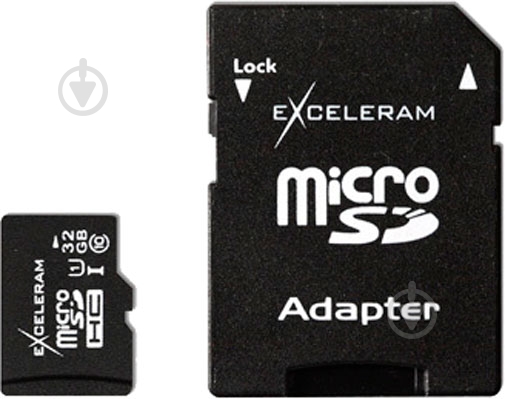 Карта памяти Exceleram microSDHC 32 ГБ Class 10 (MSD3210A) UHS-1 - фото 1 Карта памяти Exceleram microSDHC 32 ГБ Class 10 (MSD3210A) UHS-1 - фото 1
