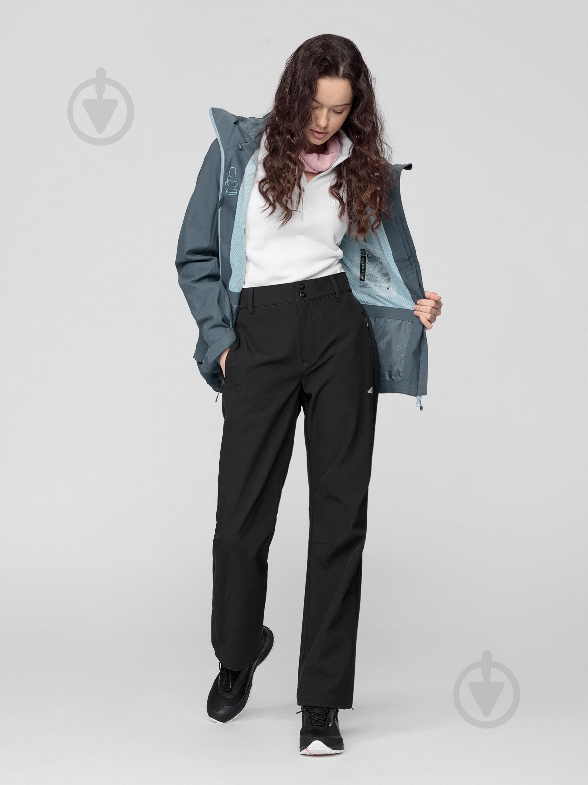 Куртка женская демисезонная 4F D4L21-KUD150-32S р.XS синяя - фото 3 Куртка женская демисезонная 4F D4L21-KUD150-32S р.XS синяя - фото 3