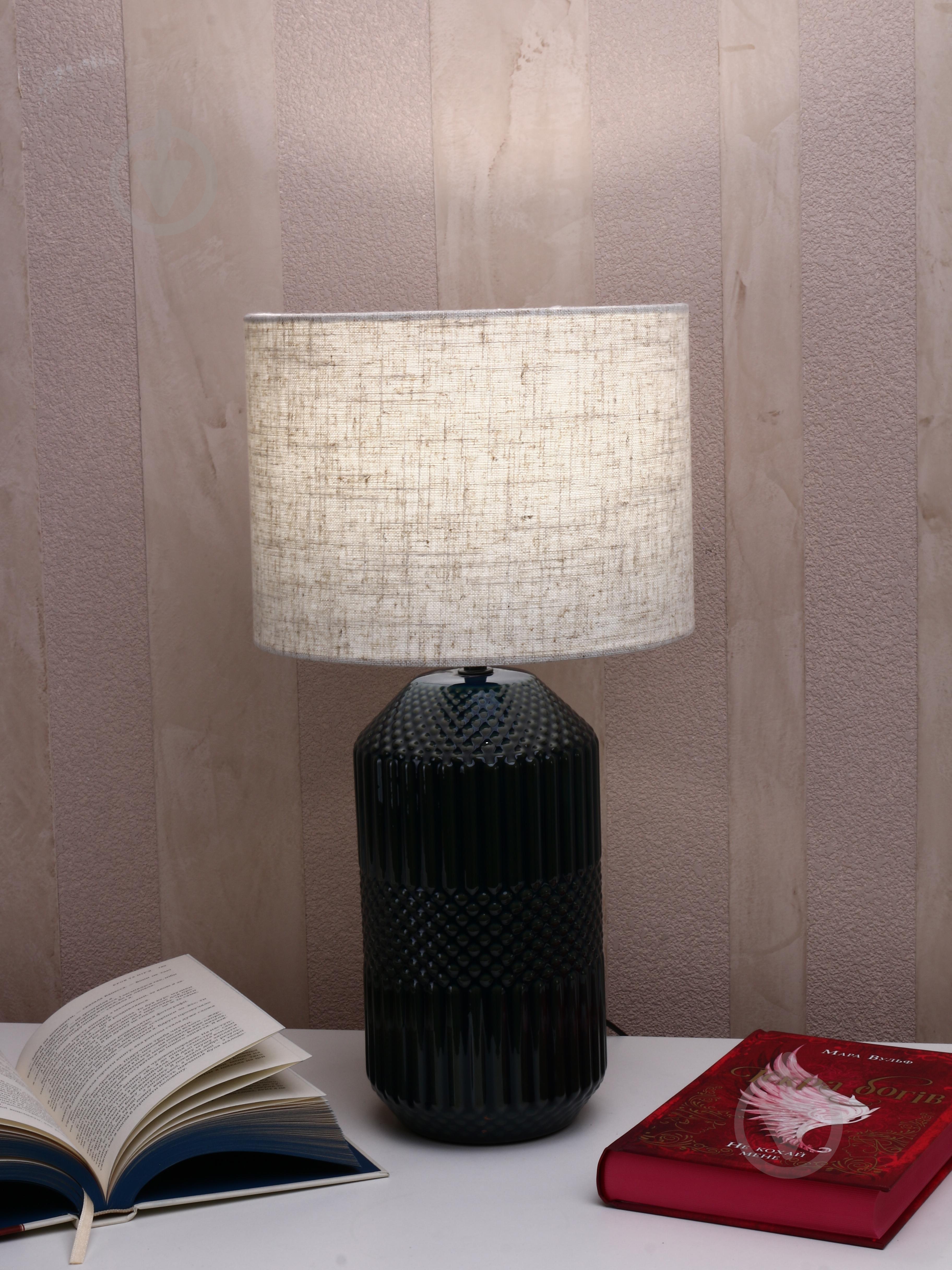 Настільна лампа Sensio Ethno 1x40 Вт E27 зелений ALT-T-F5013B - фото 4 Настільна лампа Sensio Ethno 1x40 Вт E27 зелений ALT-T-F5013B - фото 4