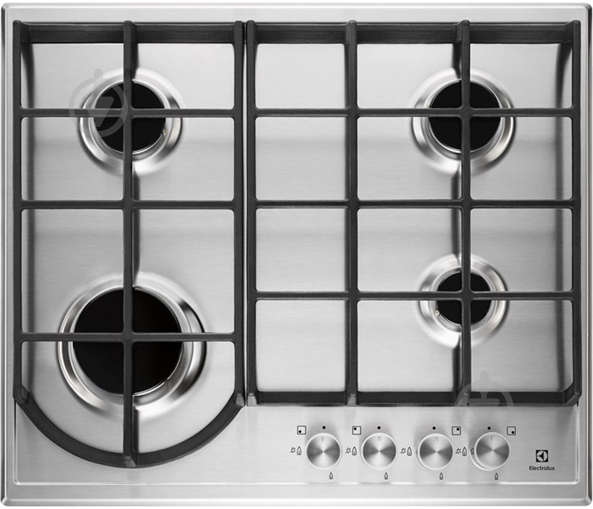 Варочная поверхность газовая Electrolux GPE 263 FX - фото 1 Варочная поверхность газовая Electrolux GPE 263 FX - фото 1