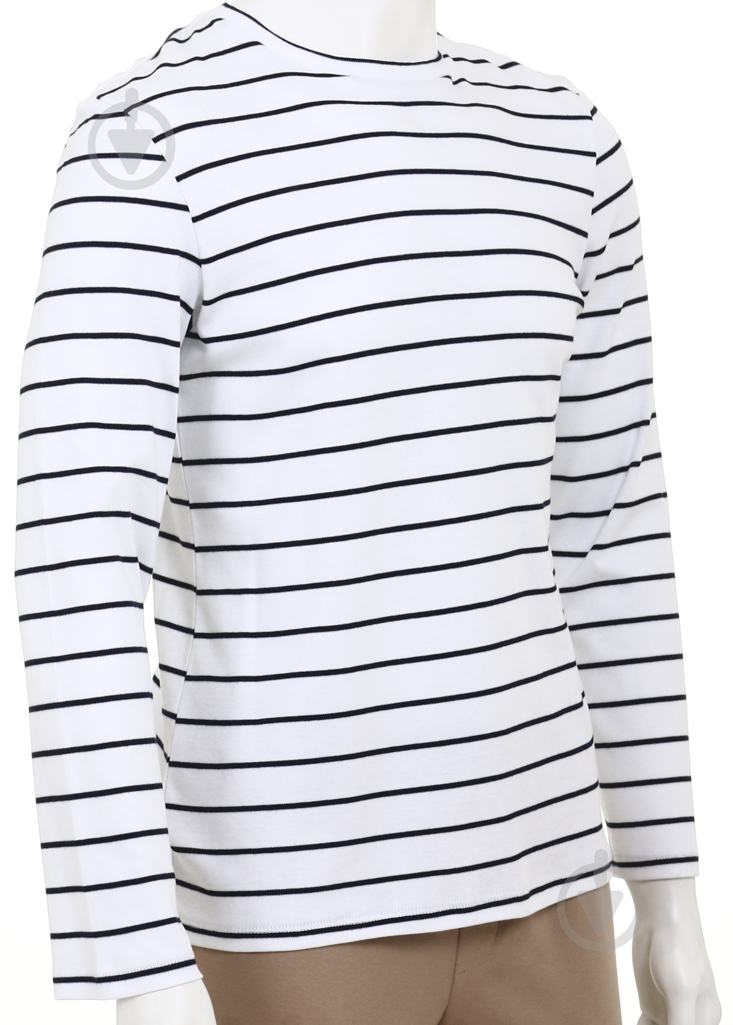 Футболка з довгим рукавом Flis clothes Синя смуга р.M біло-синій - фото 3 Футболка з довгим рукавом Flis clothes Синя смуга р.M біло-синій - фото 3