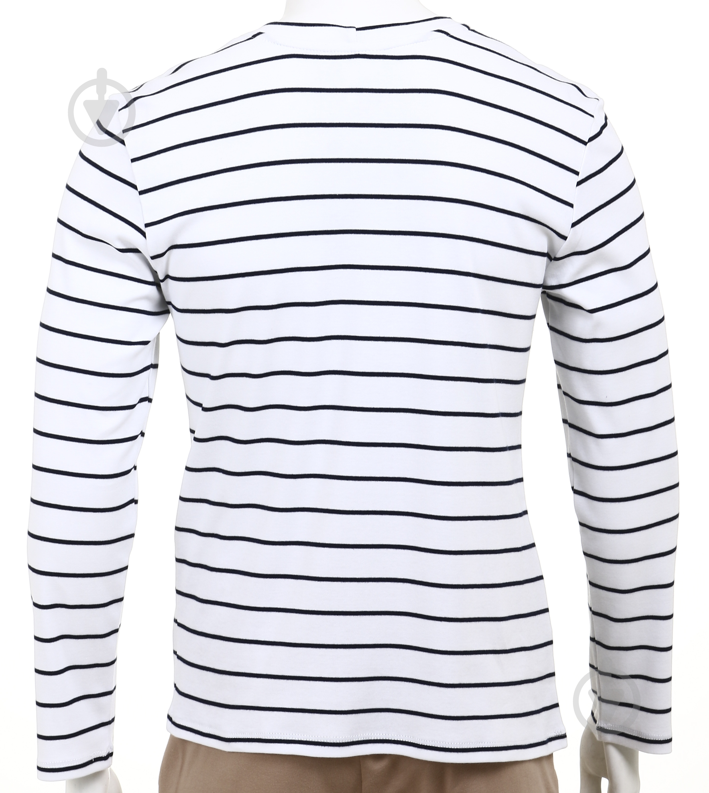 Футболка з довгим рукавом Flis clothes Синя смуга р.M біло-синій - фото 4 Футболка з довгим рукавом Flis clothes Синя смуга р.M біло-синій - фото 4