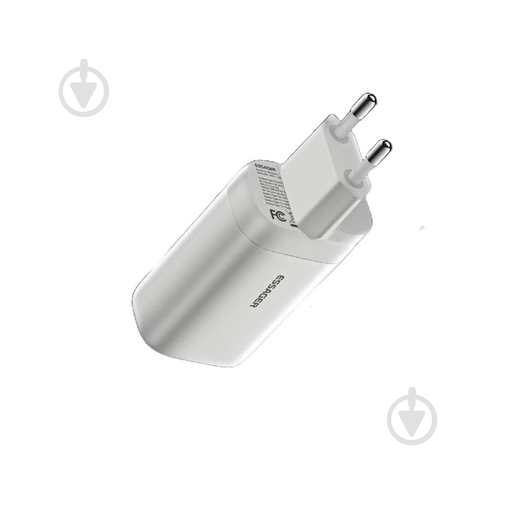 Зарядное устройство Essager Shining 65W GaN Travelling Charger 2 Type-c+USB-A EU White (ECT2CA-MYB02) - фото 2 Зарядное устройство Essager Shining 65W GaN Travelling Charger 2 Type-c+USB-A EU White (ECT2CA-MYB02) - фото 2