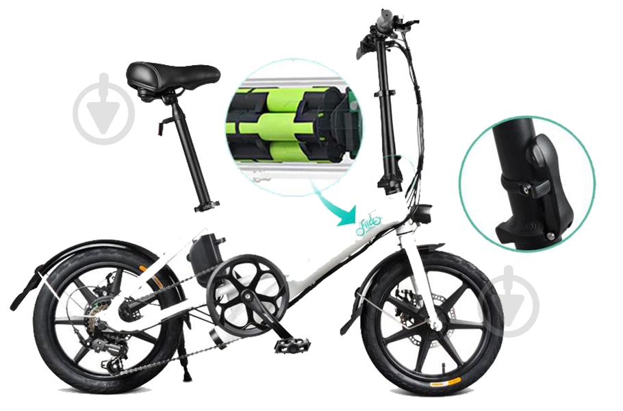 Электровелосипед FIIDO D3s White - фото 4 Электровелосипед FIIDO D3s White - фото 4