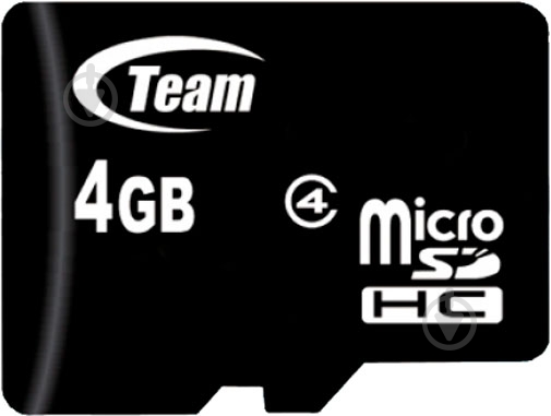 Карта пам'яті Team microSDHC 4 ГБ Class 4 (TUSDH4GCL402) - фото 1