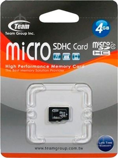Карта пам'яті Team microSDHC 4 ГБ Class 4 (TUSDH4GCL402) - фото 3