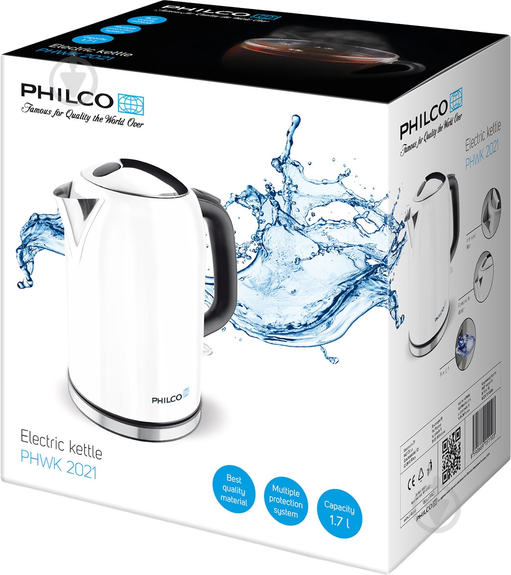 Электрочайник Philco PHWK 2021 - фото 4 Электрочайник Philco PHWK 2021 - фото 4