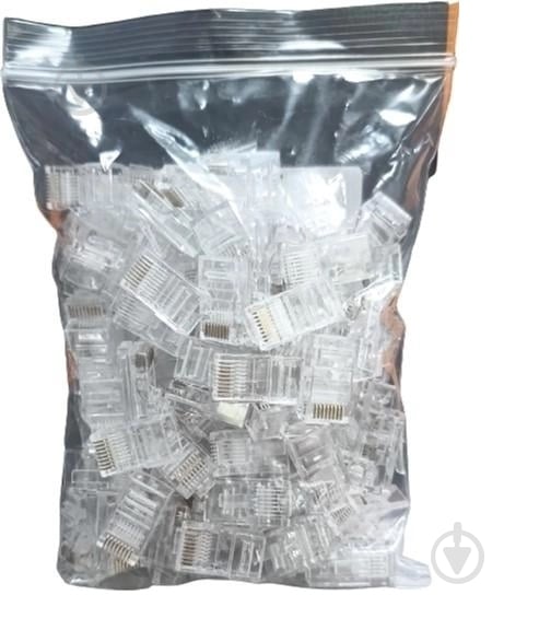 Конектор Gear GC-UTPC5E8P8CRJ45-100, RJ45, UTP, CAT5E білий - фото 3