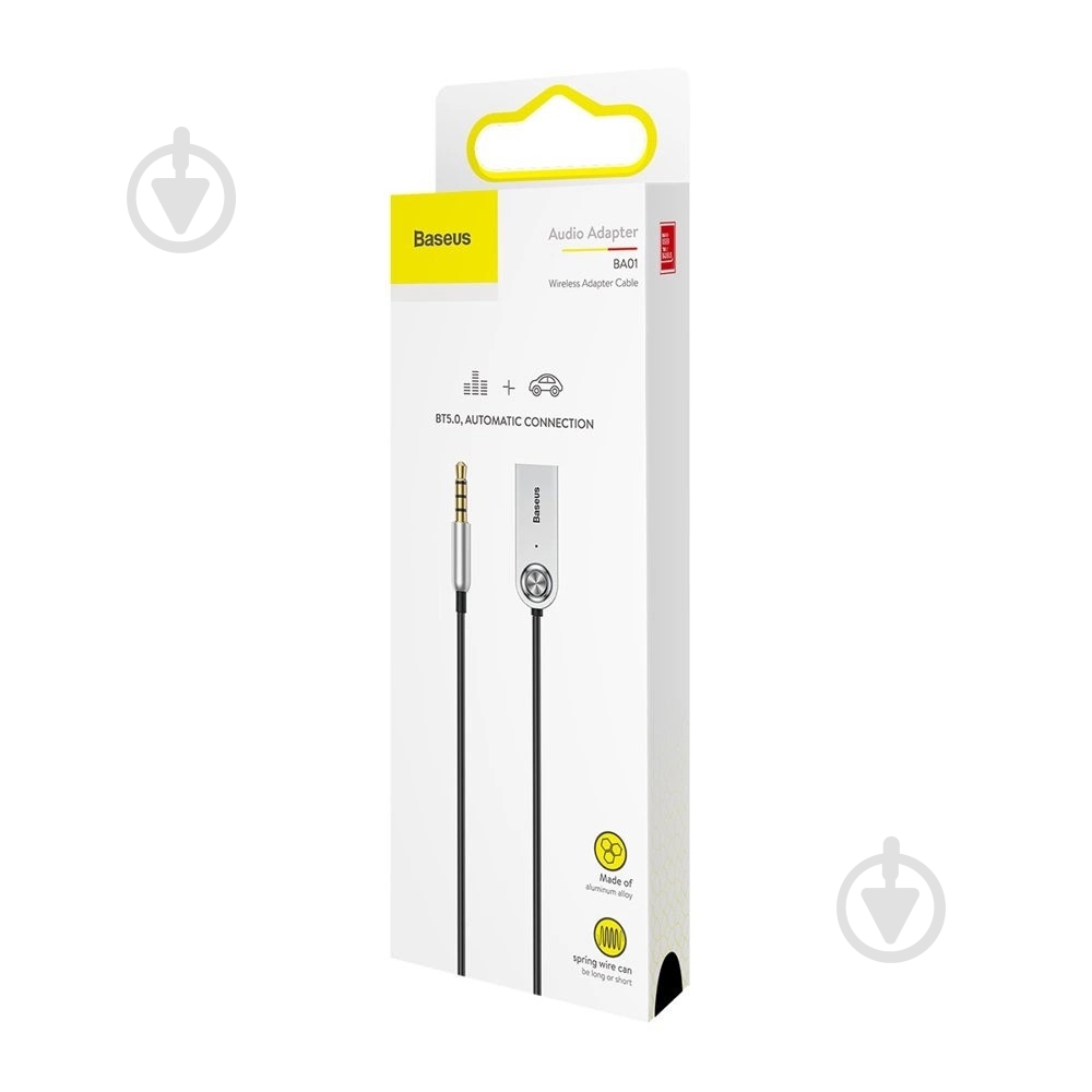 FM-трансмітер BASEUS BA01 USB Wireless adapter cable Black (CABA01-01) - фото 5