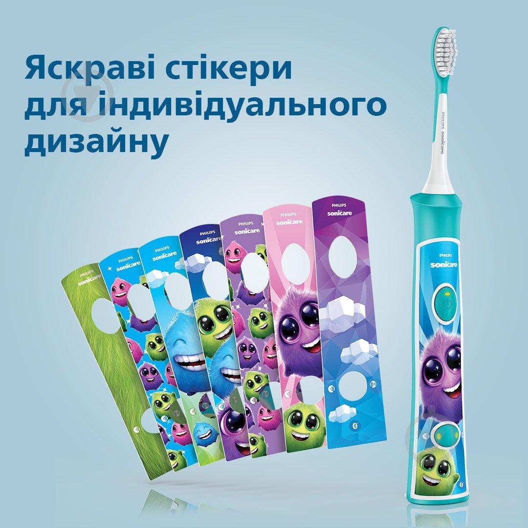 Електрична зубна щітка Philips Sonicare For Kids HX6322/04 - фото 7