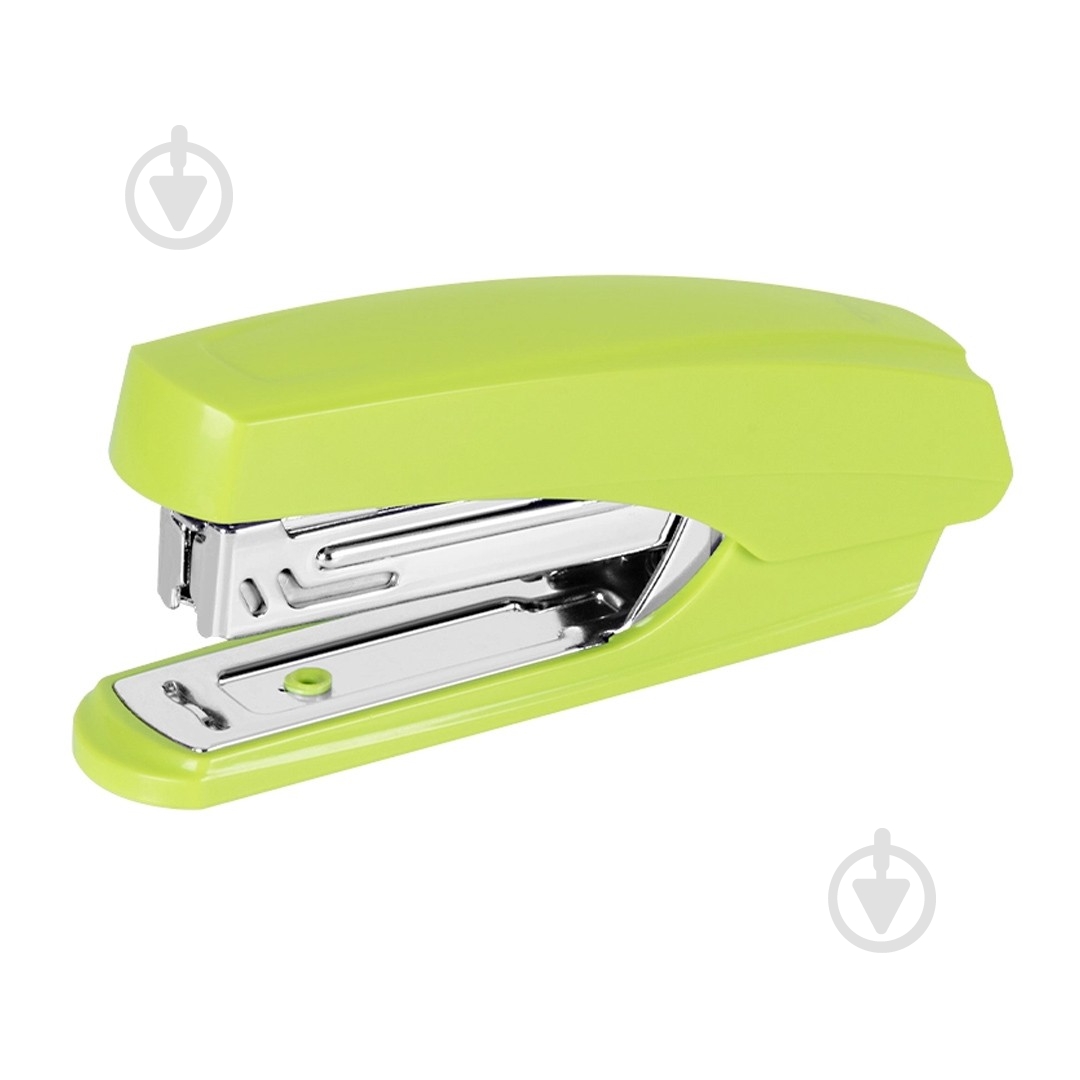 Степлер 0238 №10 12 листов зеленый Deli - фото 1