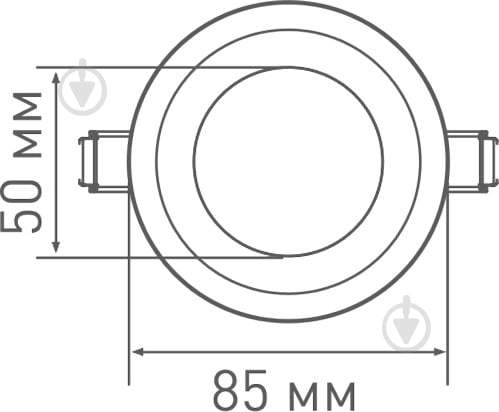 Светильник точечный Maxus LED mini 3 шт./уп 4 Вт 3000 К белый 3-SDL-001-01 - фото 5