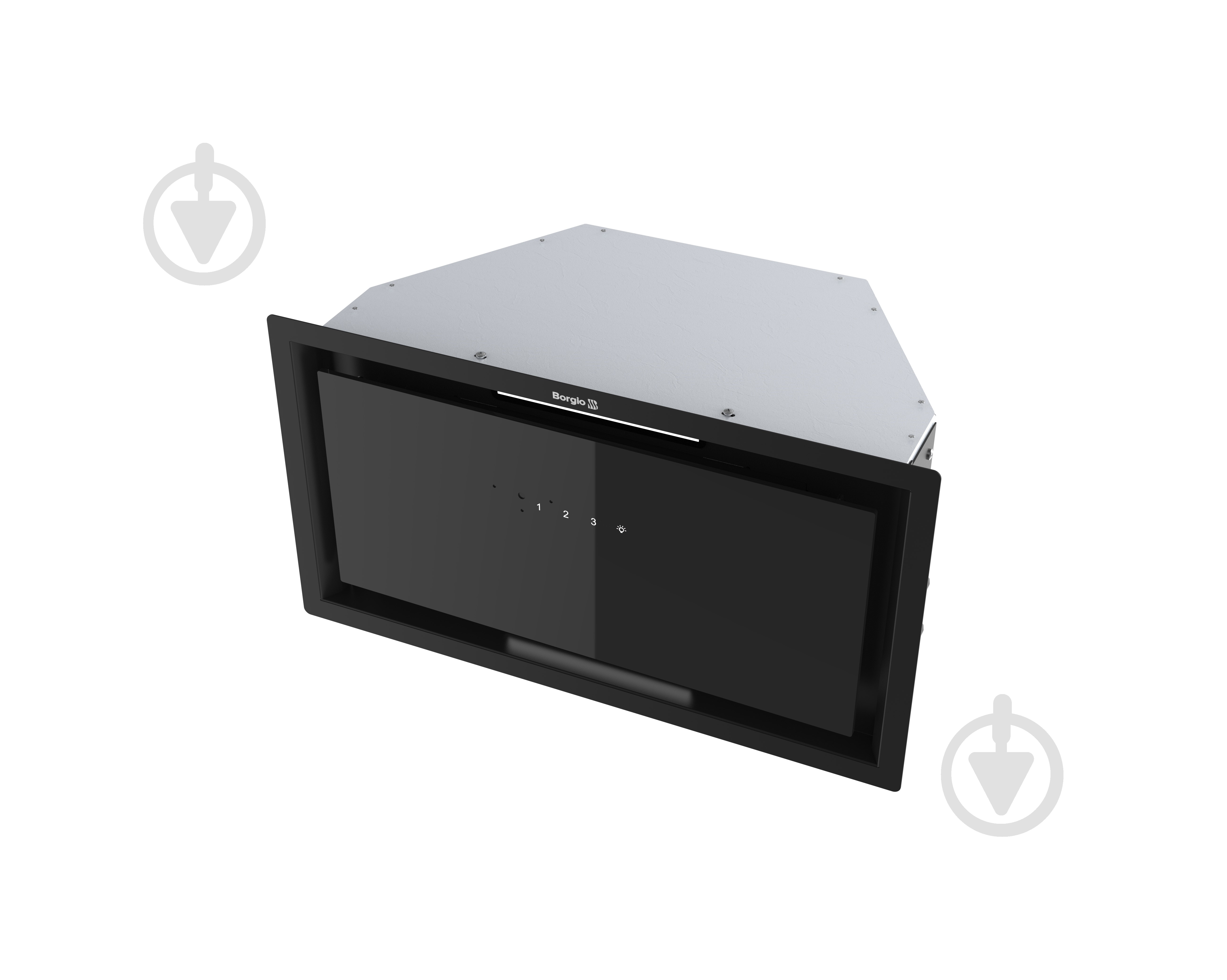 Вытяжка Borgio BIT-BOX MOTION 52 BLACK GLASS - фото 1