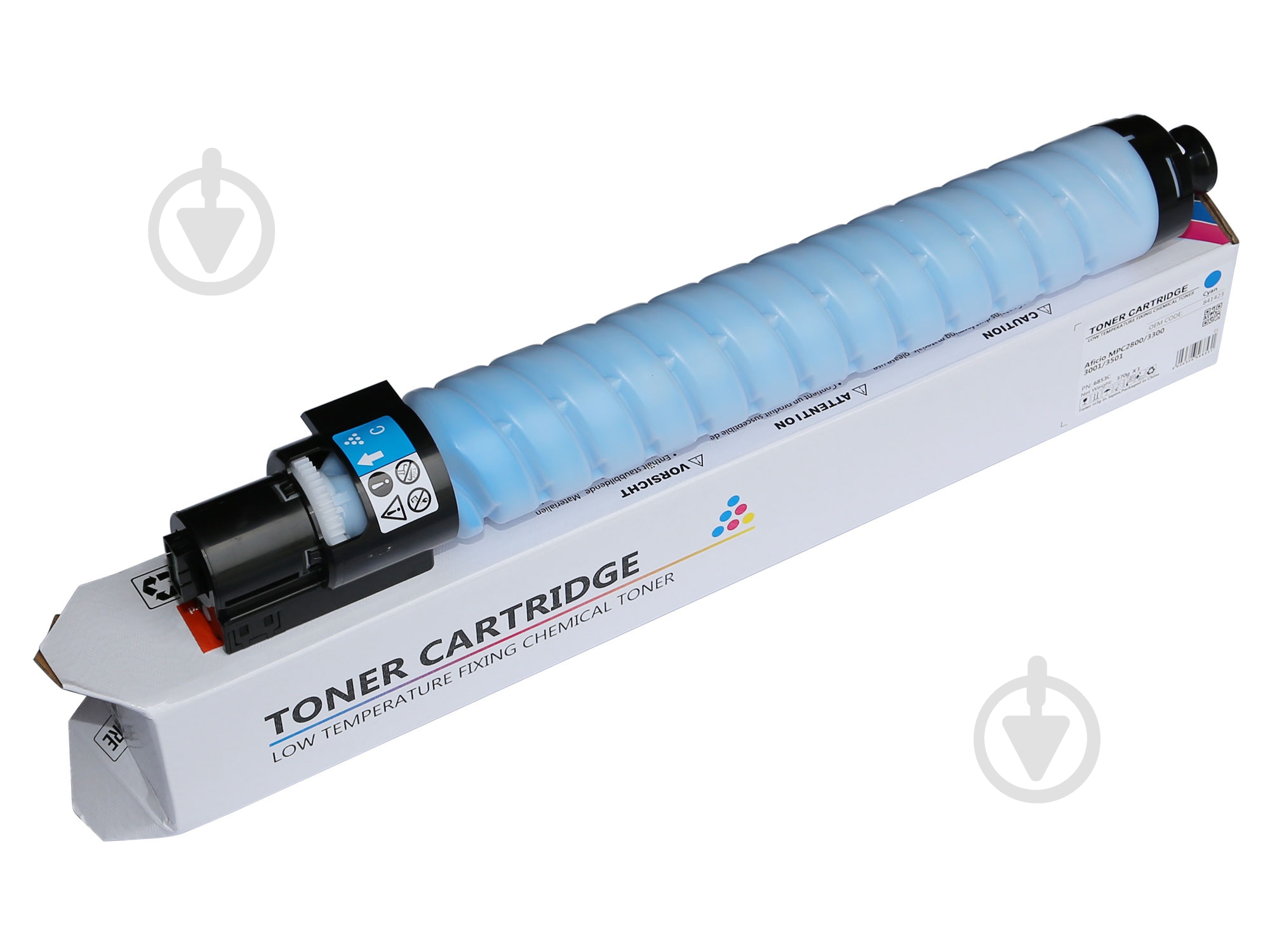 Тонер-картридж CET Group Ricoh MPC2800/3300 370g cyan (841423/841279) CET6853C синий - фото 1 Тонер-картридж CET Group Ricoh MPC2800/3300 370g cyan (841423/841279) CET6853C синий - фото 1