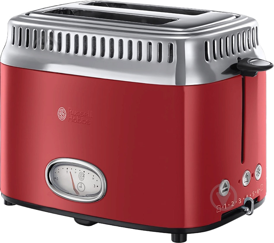 Тостер Russell Hobbs 21681-56 Retro Red - фото 1 Тостер Russell Hobbs 21681-56 Retro Red - фото 1
