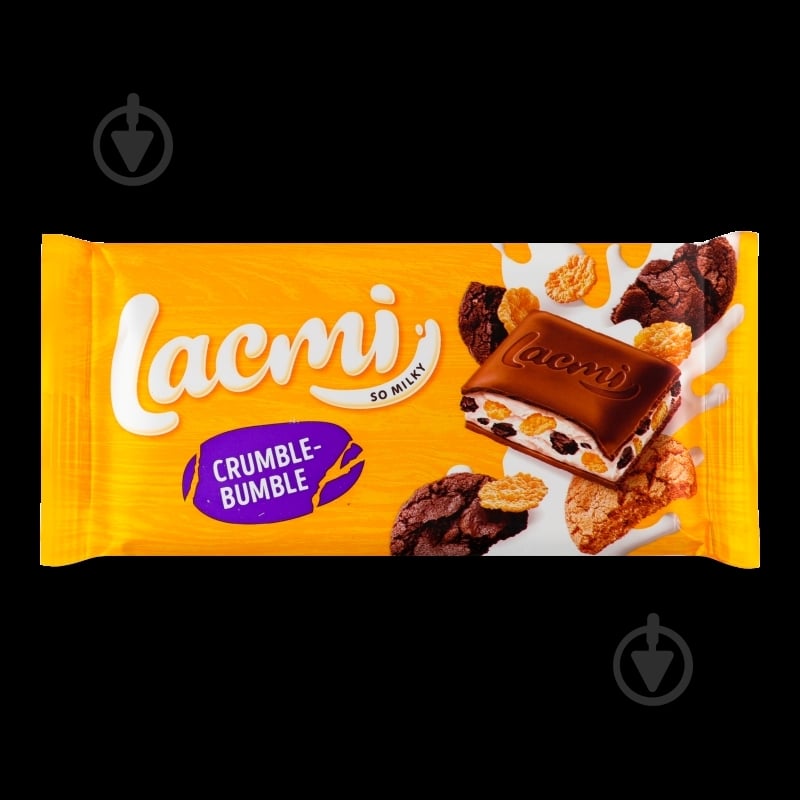 Молочний шоколад Roshen з молочною начинкою, кукурудзяними пластівцями та печивом Crumble-bumble Lacmi 83 г - фото 7 Молочний шоколад Roshen з молочною начинкою, кукурудзяними пластівцями та печивом Crumble-bumble Lacmi 83 г - фото 7