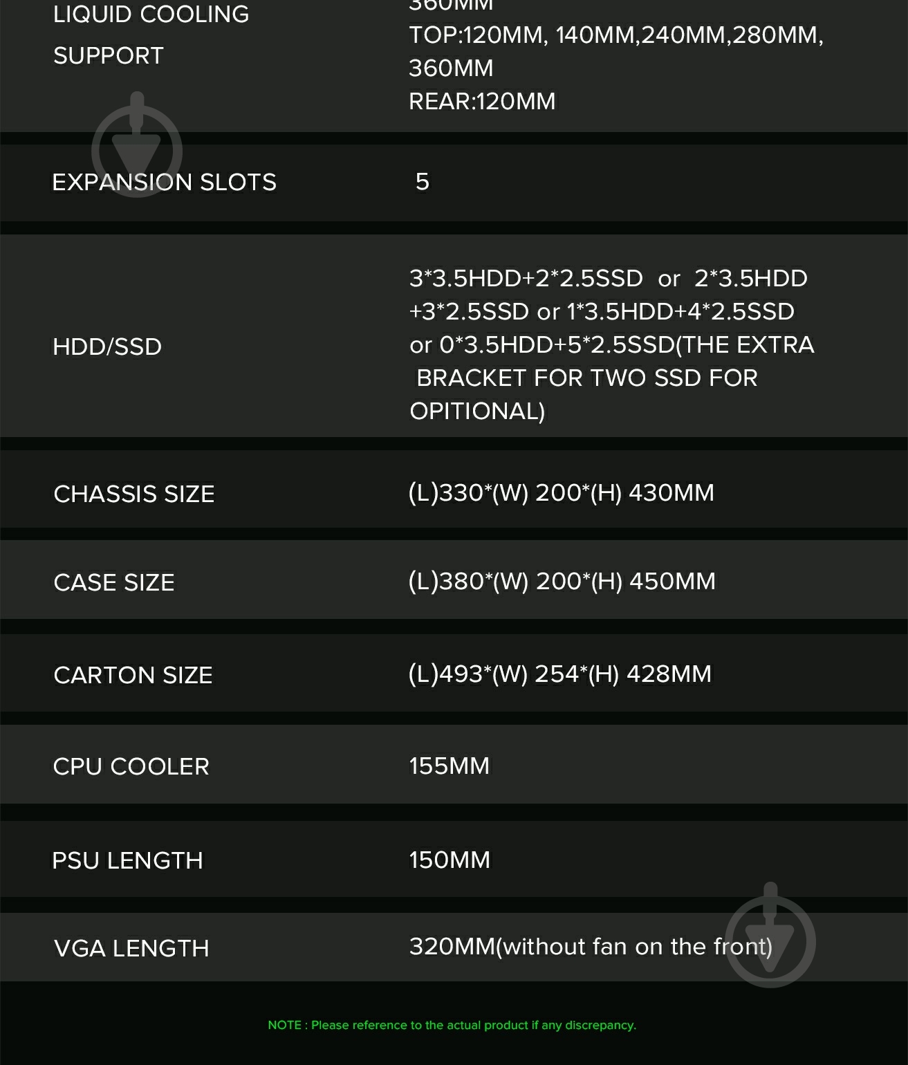 Корпус GameMax Storm Black без БП - фото 12 Корпус GameMax Storm Black без БП - фото 12