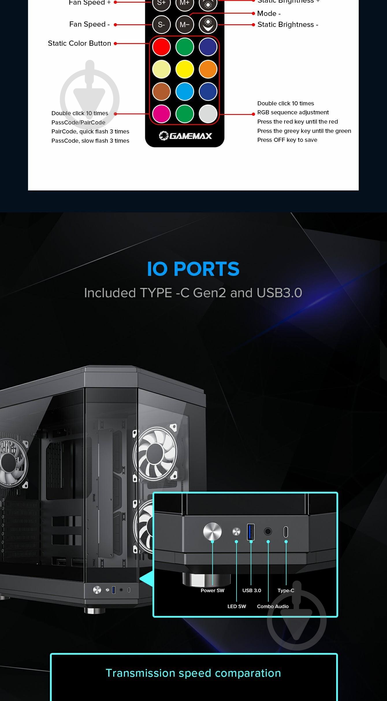 Корпус GameMax HYPE Black без БП - фото 14