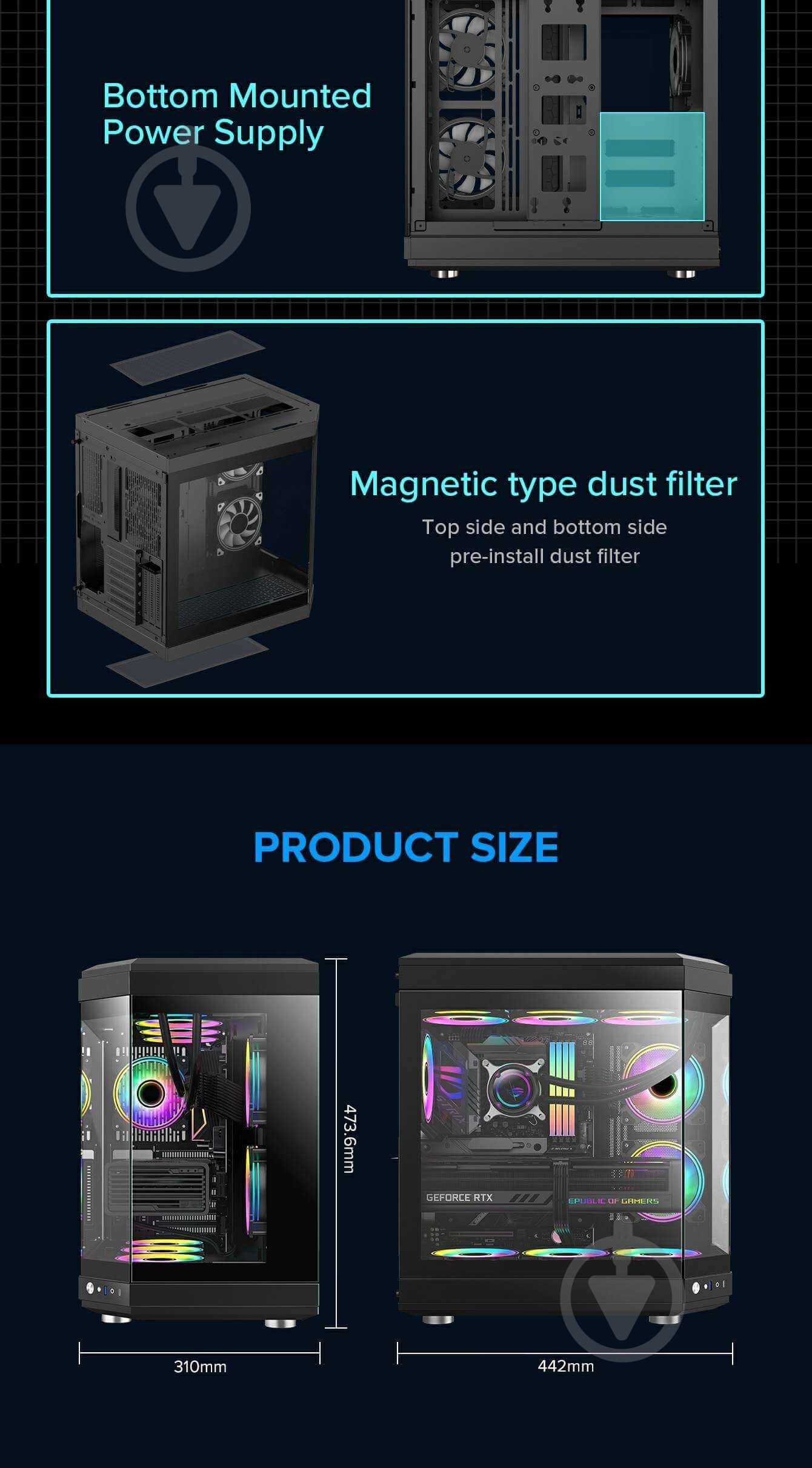 Корпус GameMax HYPE Black без БП - фото 9