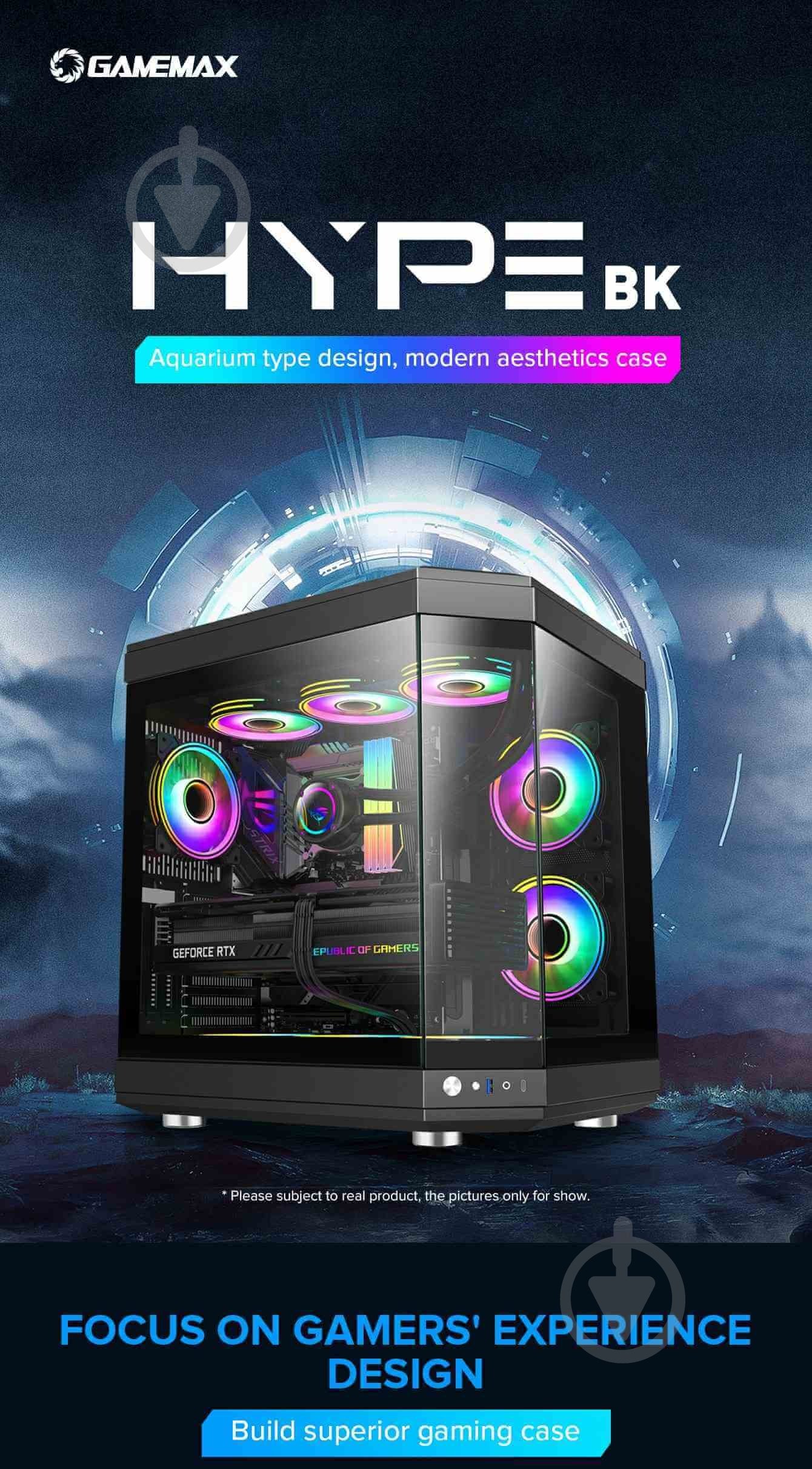 Корпус GameMax HYPE Black без БП - фото 18