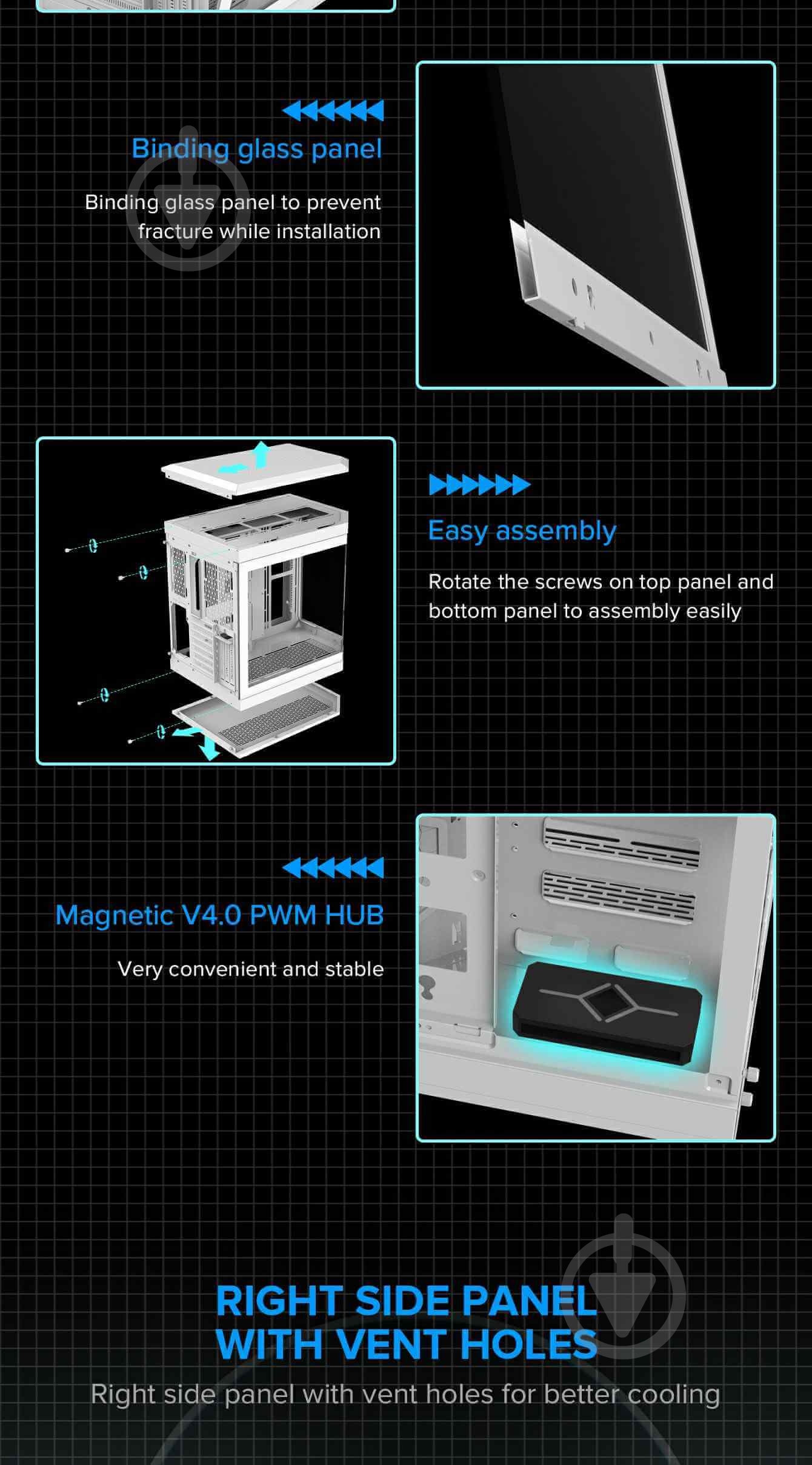 Корпус GameMax HYPE White без БП - фото 14 Корпус GameMax HYPE White без БП - фото 14