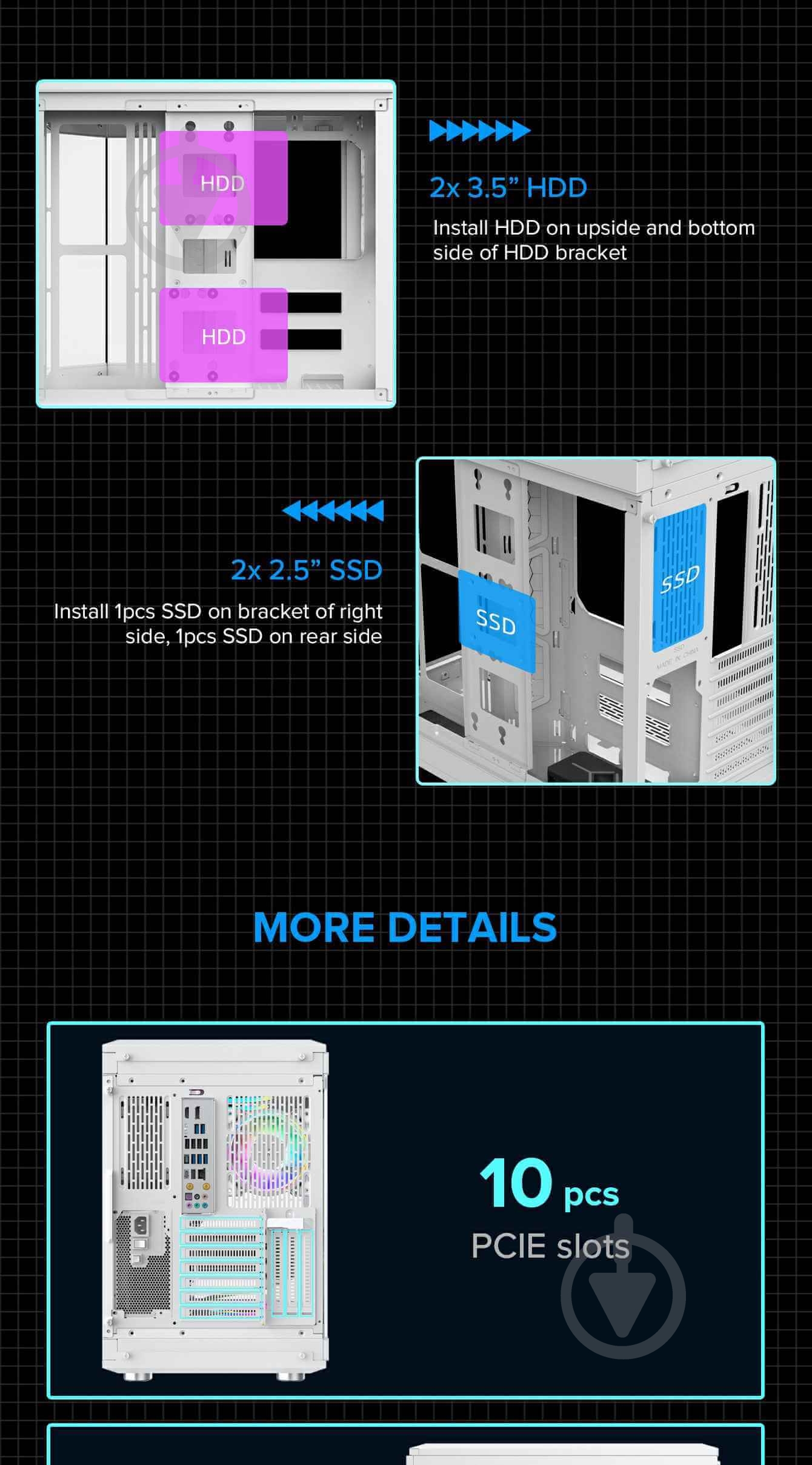 Корпус GameMax HYPE White без БП - фото 9 Корпус GameMax HYPE White без БП - фото 9