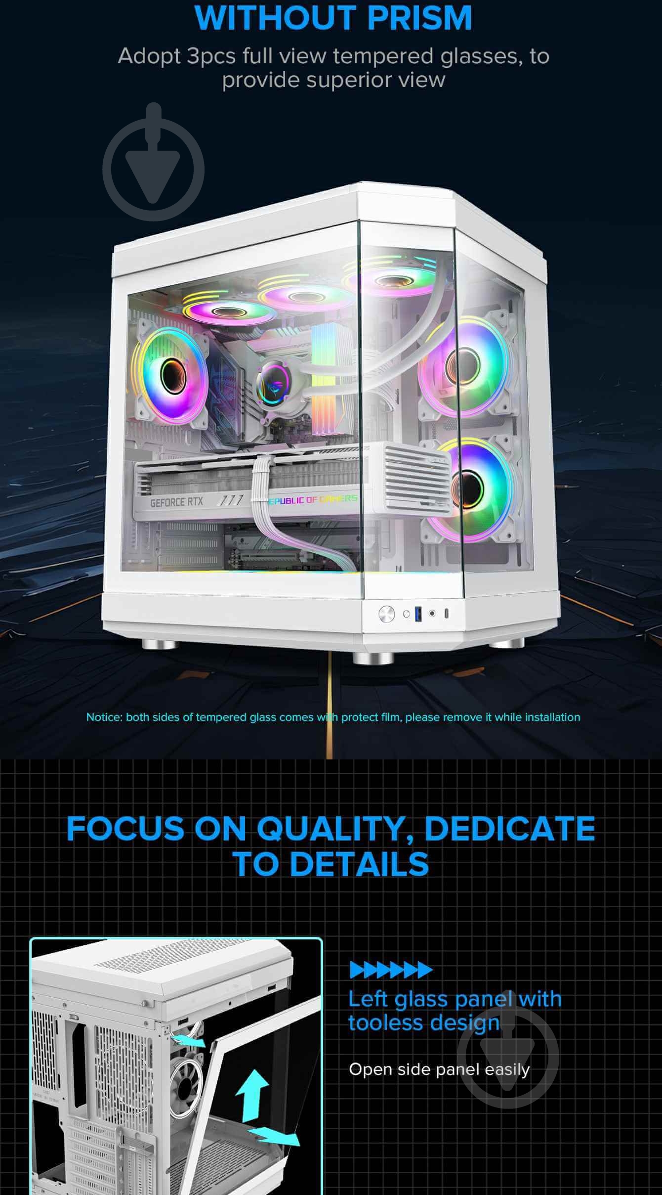 Корпус GameMax HYPE White без БП - фото 17 Корпус GameMax HYPE White без БП - фото 17