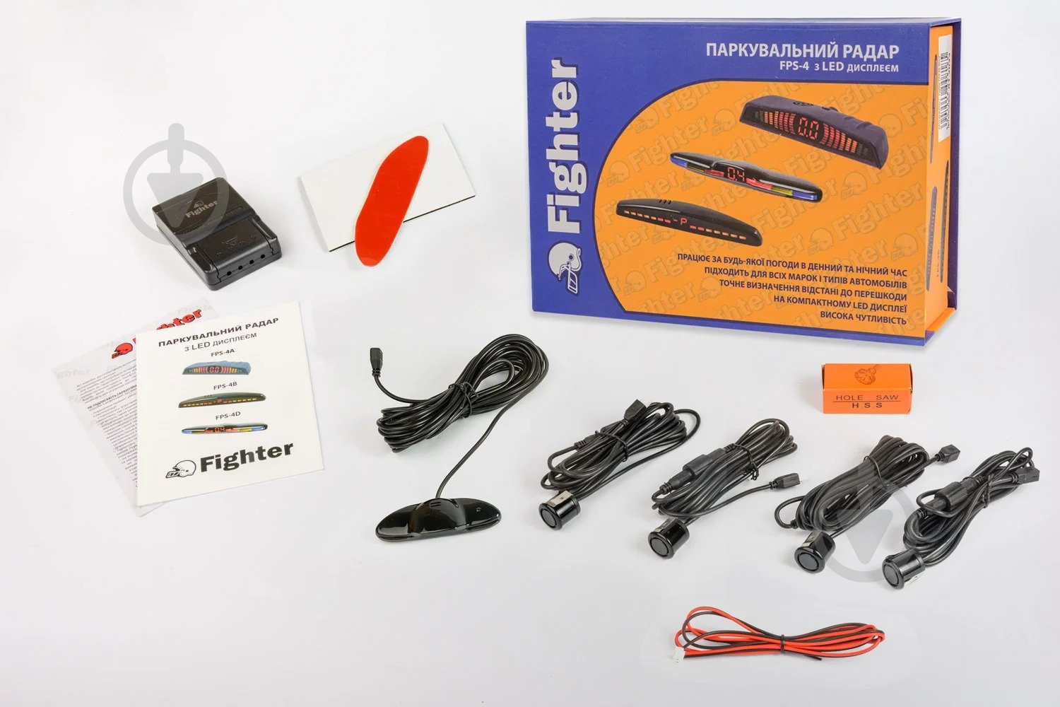 Парковочный радар FPS-4В Black - фото 3