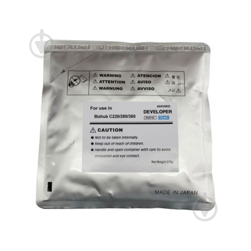 Девелопер CET Group Konica Minolta C220 DV311C cyan (A0XV0KD) CET8433 синий - фото 1 Девелопер CET Group Konica Minolta C220 DV311C cyan (A0XV0KD) CET8433 синий - фото 1