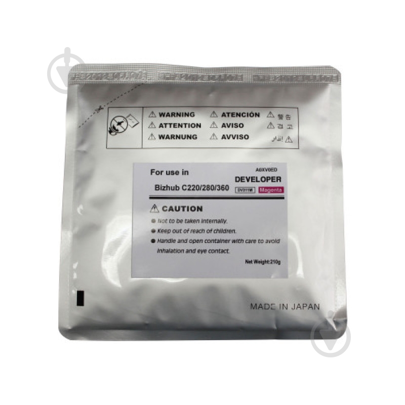 Девелопер CET Group Konica Minolta C220 DV311M magenta (A0XV0ED) CET8434 малиновый - фото 1 Девелопер CET Group Konica Minolta C220 DV311M magenta (A0XV0ED) CET8434 малиновый - фото 1