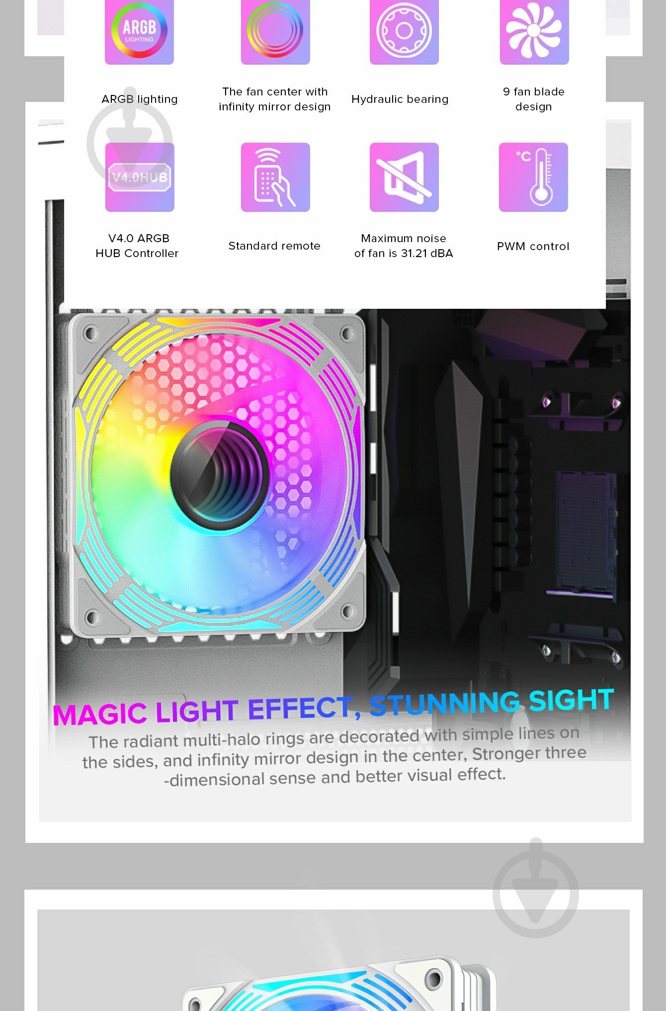 Корпусный кулер GameMax KF300 WH - фото 9