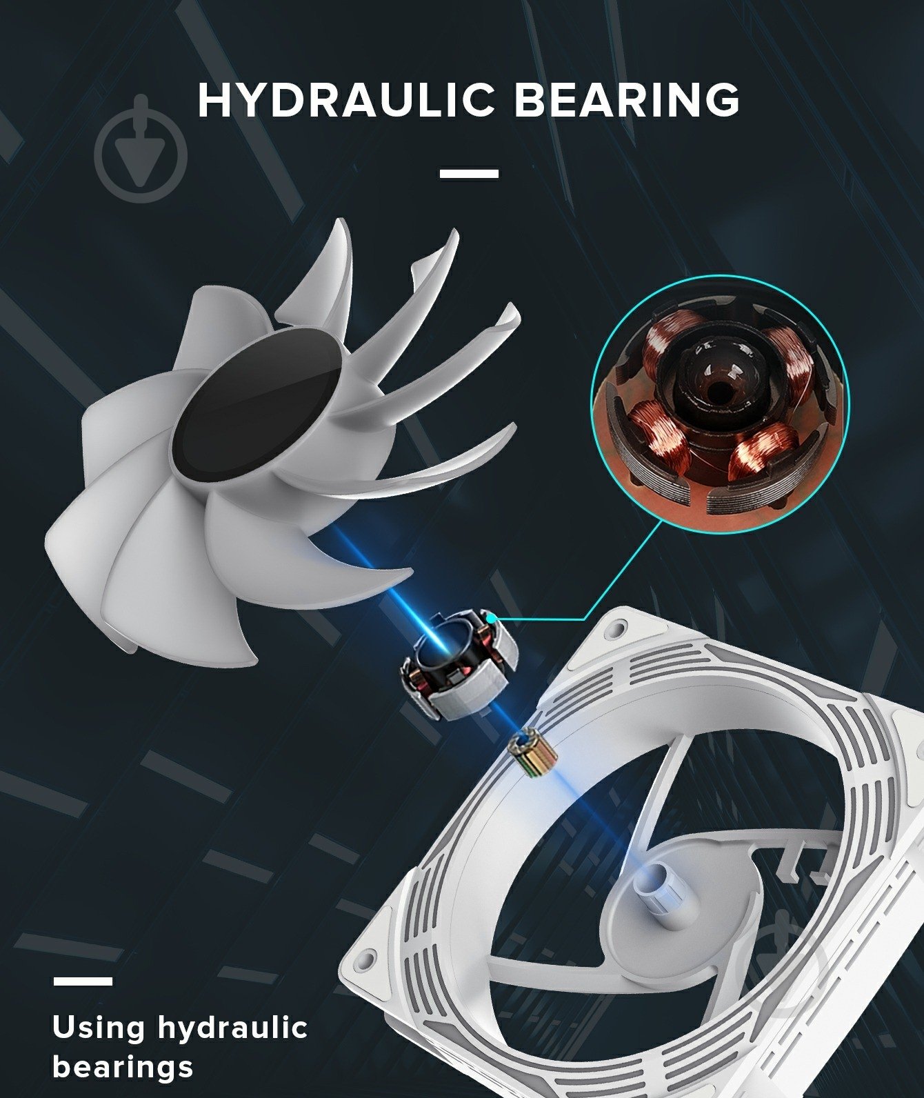 Корпусный кулер GameMax KF300R WH - фото 14