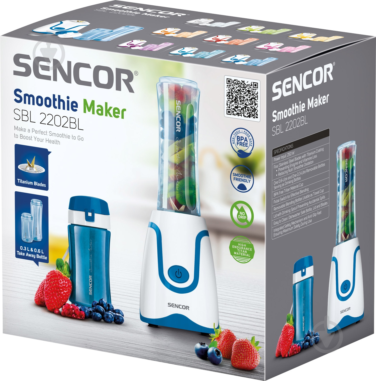 Блендер стационарный Sencor SBL2202BL - фото 11