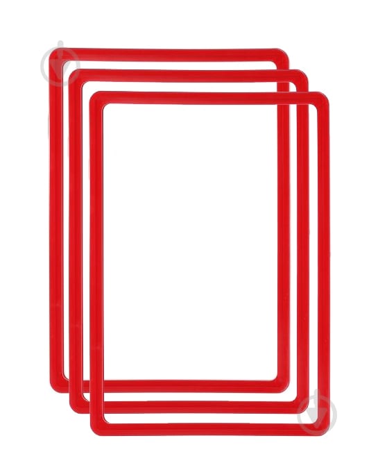 Рамка А4 формата красная 3 шт. - фото 1 Рамка А4 формата красная 3 шт. - фото 1