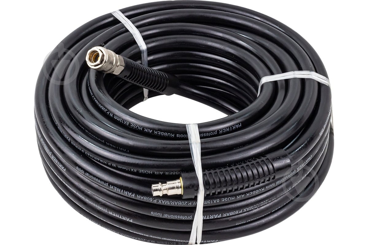Шланг армированный Partner PA-AHC-10/F резиновый воздушный с фитингами 8х15 мм 15 м 15 м - фото 1 Шланг армированный Partner PA-AHC-10/F резиновый воздушный с фитингами 8х15 мм 15 м 15 м - фото 1