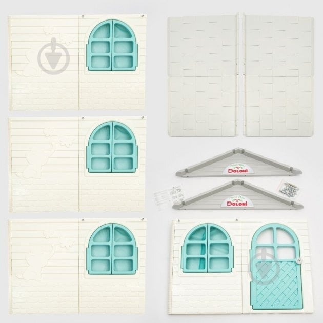 Домик Doloni Toys со шторками 02550/5 - фото 4 Домик Doloni Toys со шторками 02550/5 - фото 4