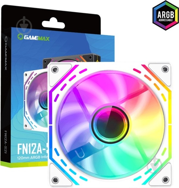 Корпусний кулер GameMax FN12A-S2I-W - фото 8 Корпусний кулер GameMax FN12A-S2I-W - фото 8