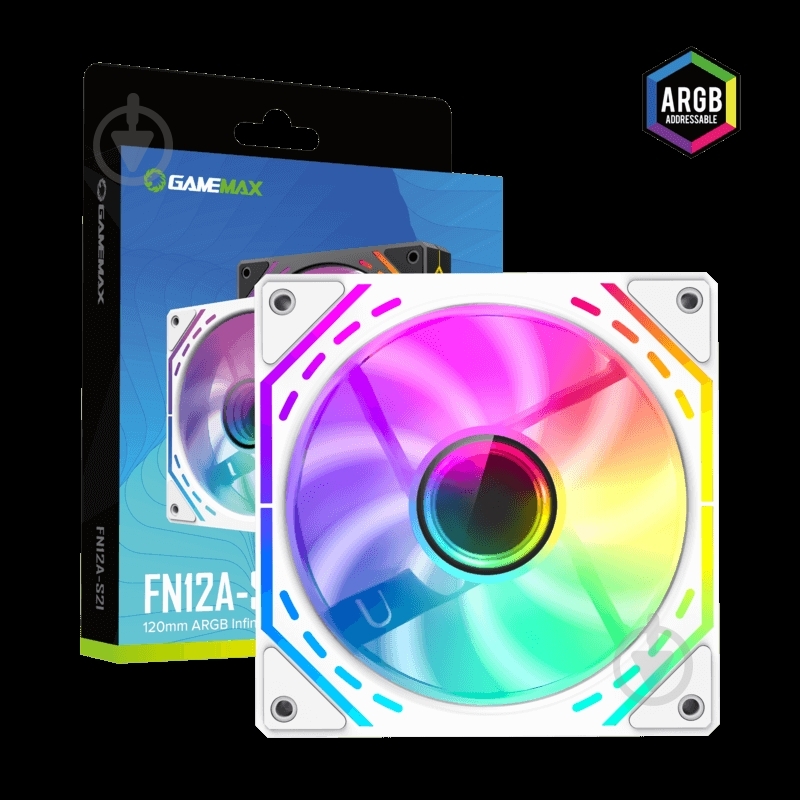 Корпусний кулер GameMax FN12A-S2I-W - фото 9 Корпусний кулер GameMax FN12A-S2I-W - фото 9