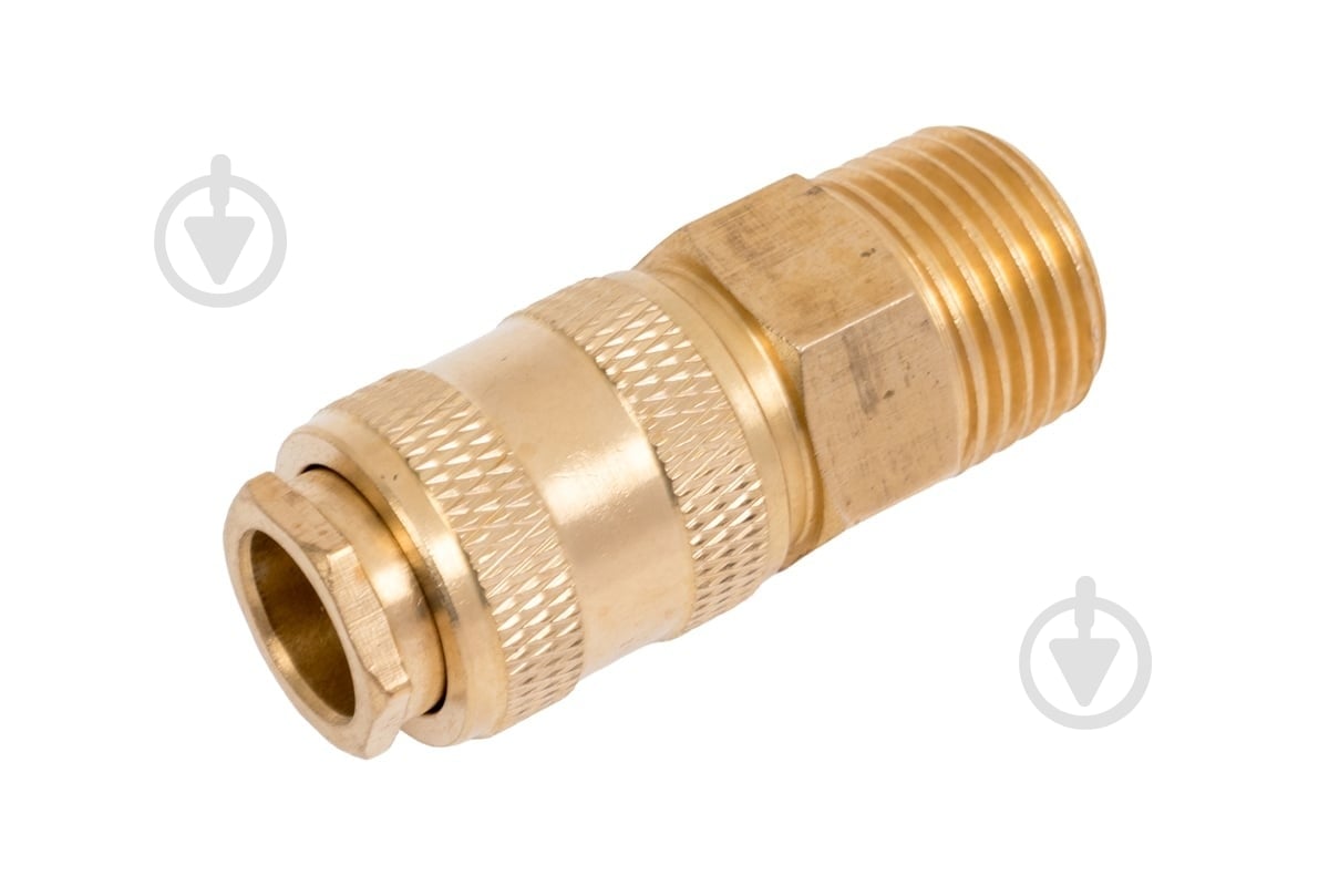 Быстросъем Partner пневматический с клапаном с наружной резьбой 1/2" (латунь) BSE1-4SM - фото 1 Быстросъем Partner пневматический с клапаном с наружной резьбой 1/2" (латунь) BSE1-4SM - фото 1