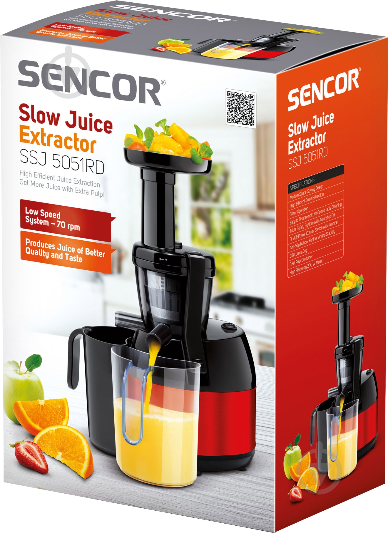 Соковыжималка Sencor SSJ5051RD - фото 15 Соковыжималка Sencor SSJ5051RD - фото 15