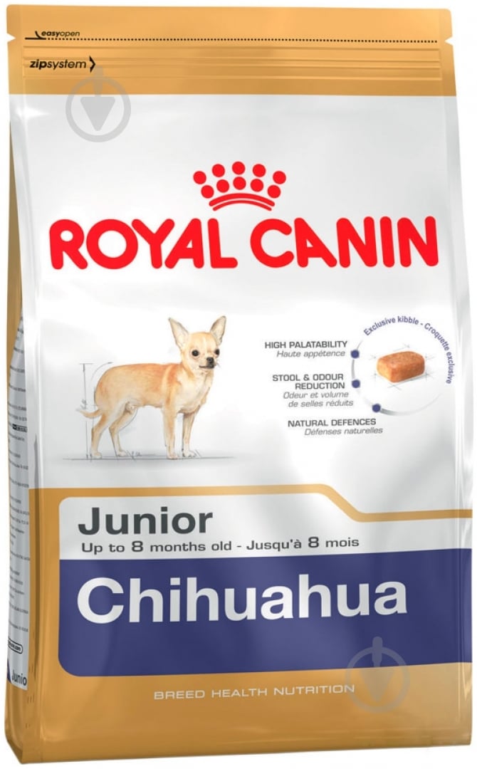 Корм сухой для щенков для малых пород Royal Canin CHIHUAHUA PUPPY 0,5 кг (домашняя птица) 500 г - фото 1 Корм сухой для щенков для малых пород Royal Canin CHIHUAHUA PUPPY 0,5 кг (домашняя птица) 500 г - фото 1