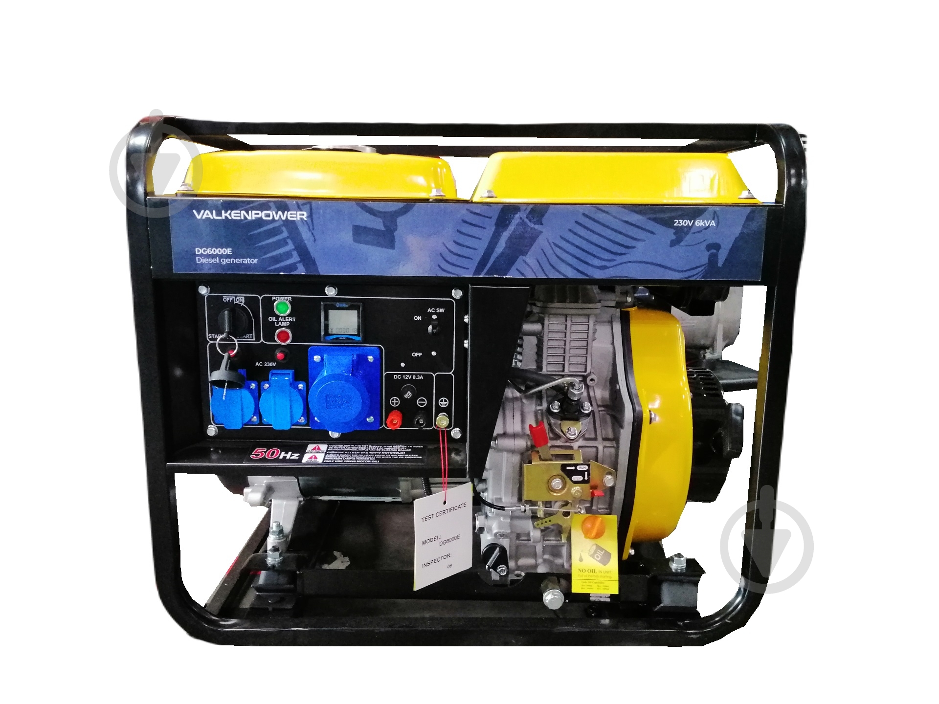 Генератор дизельный ITC Power DG6000E 4,6 кВт / 5 кВт 220 В 34348 - фото 3 Генератор дизельный ITC Power DG6000E 4,6 кВт / 5 кВт 220 В 34348 - фото 3