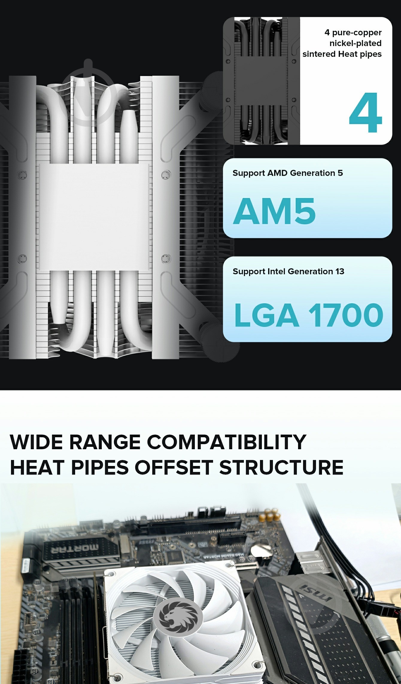 Процессорный кулер GameMax Ice Surface Black - фото 15