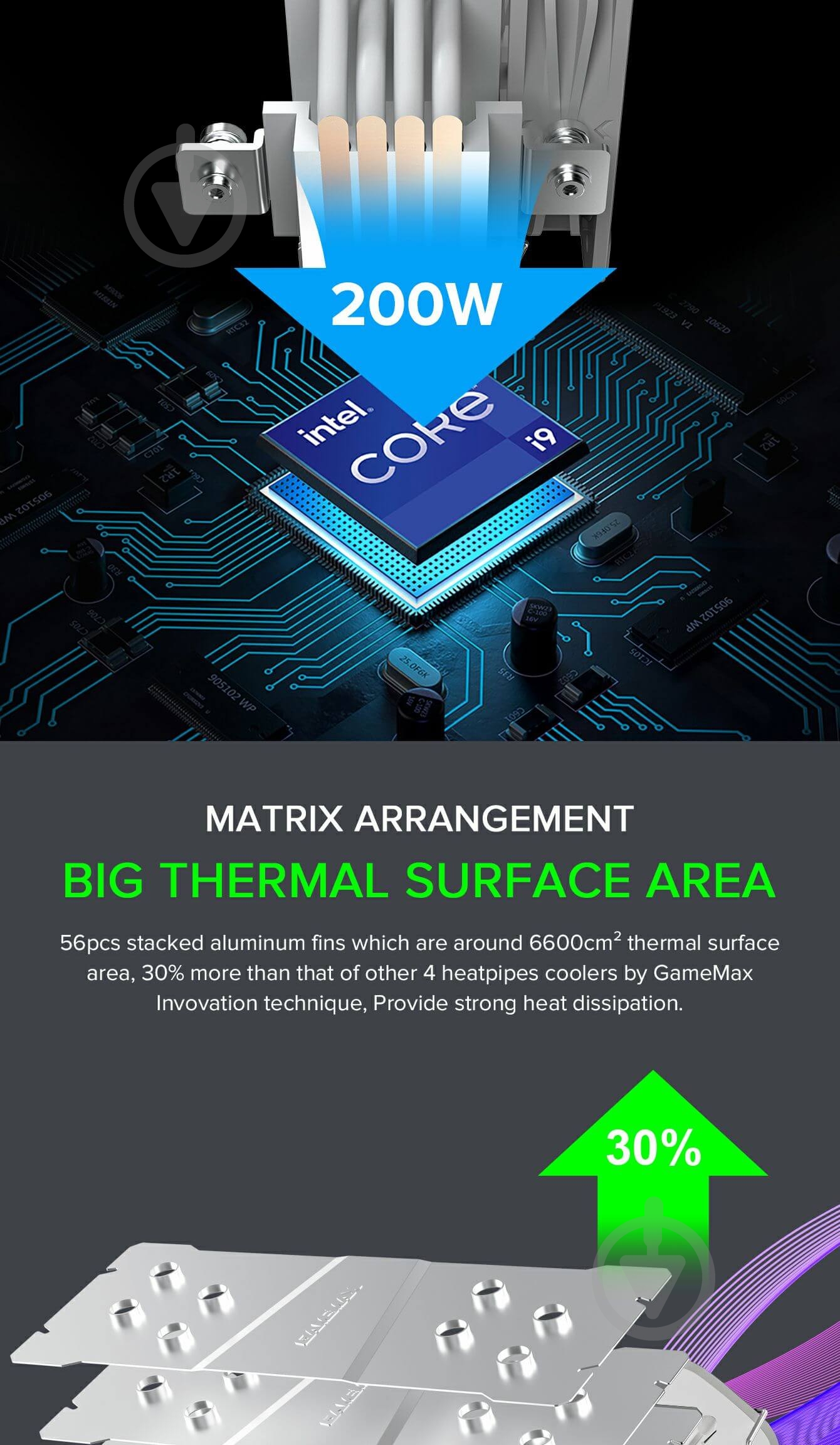 Процессорный кулер GameMax Sigma 540 ARGB WH - фото 12