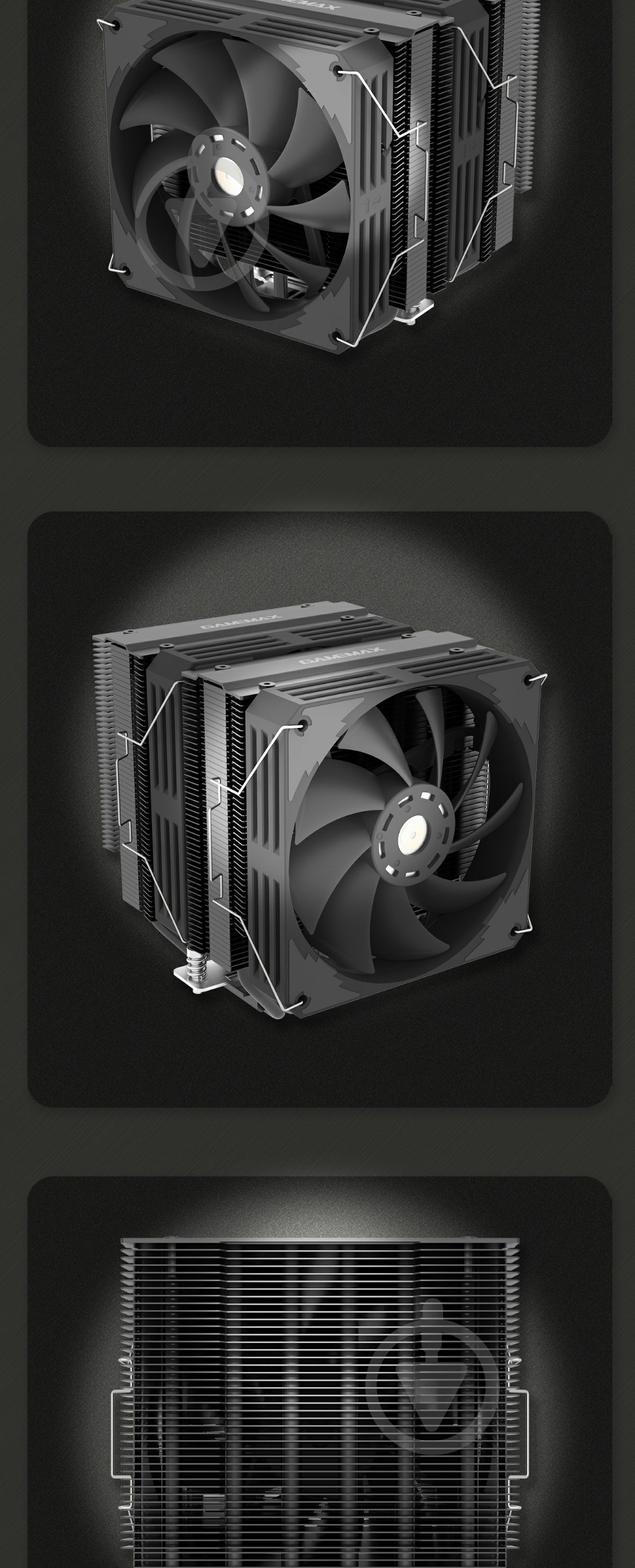 Процессорный кулер GameMax Twin 600 Black - фото 7 Процессорный кулер GameMax Twin 600 Black - фото 7