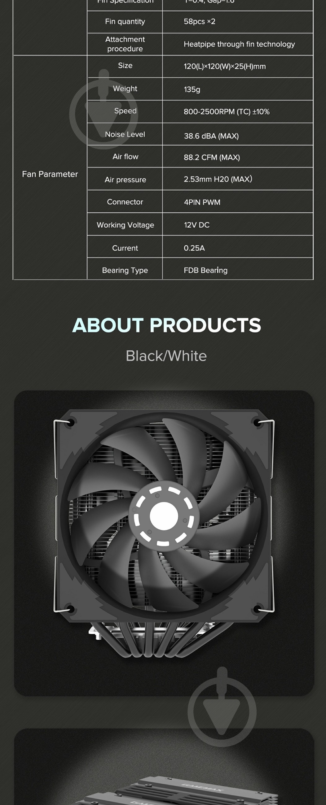 Процессорный кулер GameMax Twin 600 Black - фото 30 Процессорный кулер GameMax Twin 600 Black - фото 30