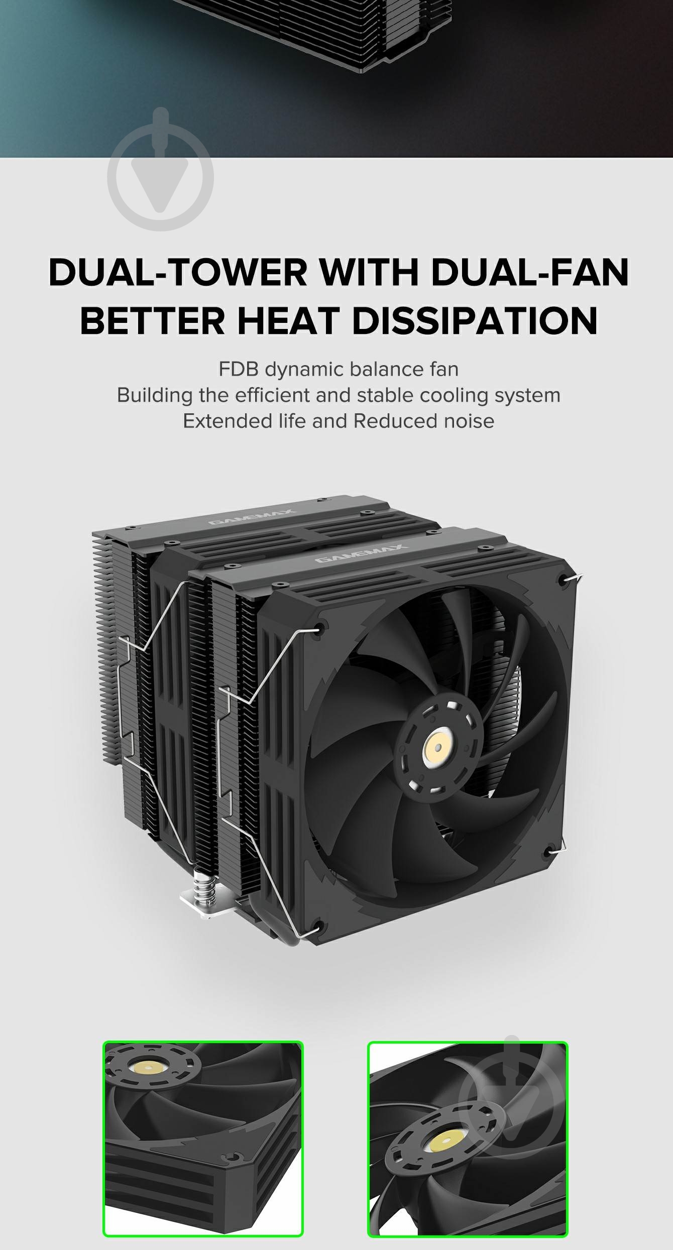 Процессорный кулер GameMax Twin 600 Black - фото 35 Процессорный кулер GameMax Twin 600 Black - фото 35