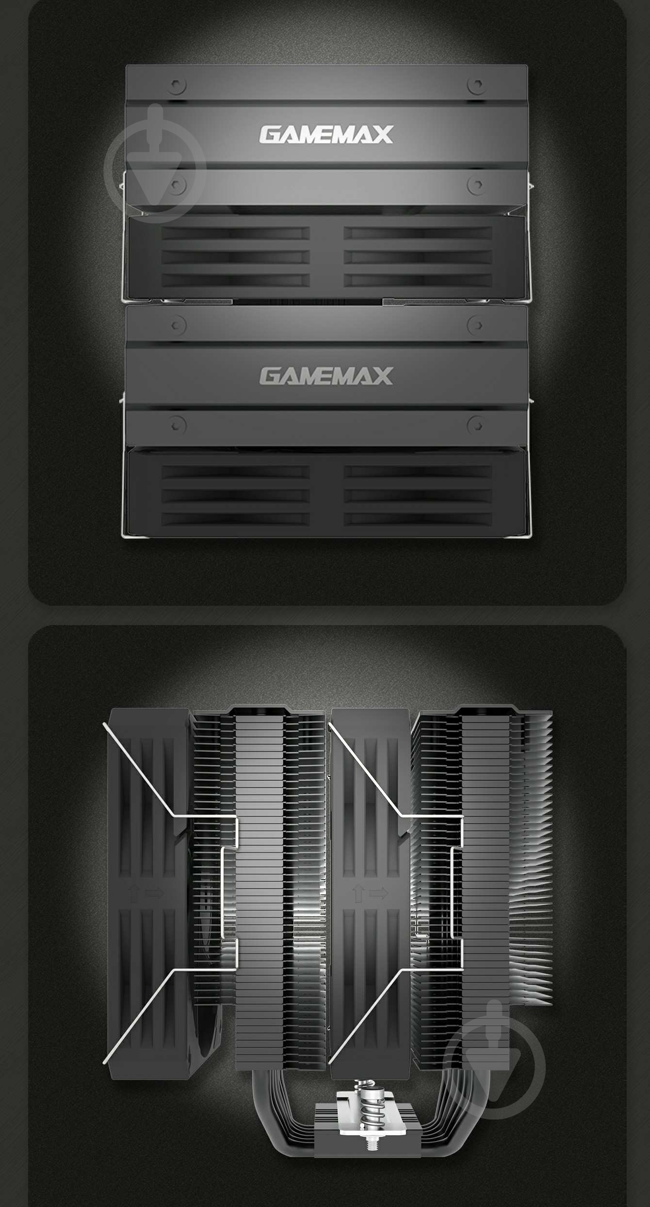 Процессорный кулер GameMax Twin 600 Black - фото 22 Процессорный кулер GameMax Twin 600 Black - фото 22